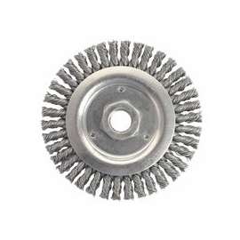 Stringer Bead Brush, 4 1/2 in D x 3/16 in W, .02 in Stainless Steel, 12,500 rpm