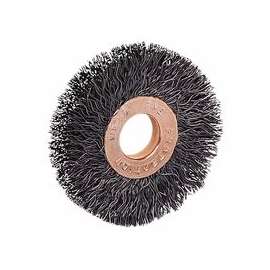 Copper Center Wire Wheel, 3 in D x 5/8 in W, .008 in Steel Wire, 20,000 rpm