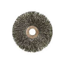 Copper Center Small Diameter Wire Wheel, 1 1/2 in D, .008 in Stainless Steel