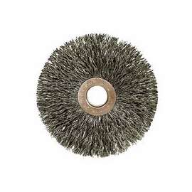 Copper Center Wire Wheel, 3 in D x 5/8 in W, .008 Stainless Steel, 20,000 rpm