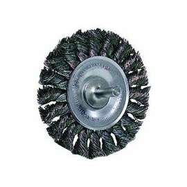 Standard Twist Knot Wire Wheel, 3 in D x 3/8 in W, .014 Steel Wire, 25,000 rpm