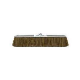 Vortec Pro Strip Broom, 24 in, Metal Block, 3 in Trim L, Polypropylene, Brown