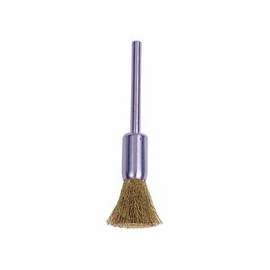 Miniature Stem-Mounted End Brushes, Stainless Steel, 0.003 in, 37,000 rpm