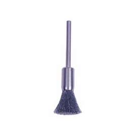 Miniature Stem-Mounted End Brushes, Stainless Steel, 0.005 in, 37,000 rpm