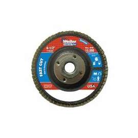 Vortec Pro Abrasive Flap Discs,4.5", 120 Grit, 5/8 Arbor, 13,000 rpm, Phenolic