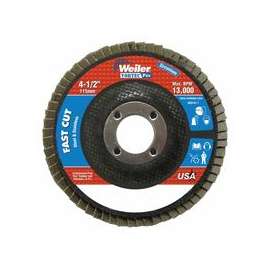 4-1/2" x 7/8", Abrasive Flap Disc, Flat, Phenolic Backing, 8 oz