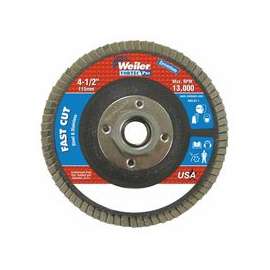 4-1/2" x 5/8-11", Abrasive Flap Disc, Flat, Phenolic Backing