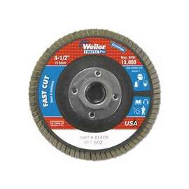 4-1/2" x 5/5-11" A, Abrasive Flap Disc, Flat, Phenolic Backing, 6 oz