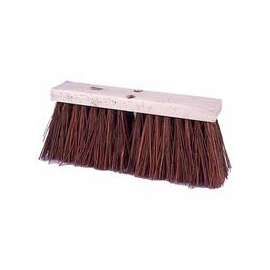 Street Brooms, 16 in Hardwood Block, 6 1/4 in Trim L, Palmyra/Bass
