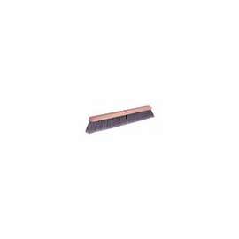 Flagged Silver Polystyrene Fine Sweep Brushes, 24 in Hardwood Block, 3 in Trim L
