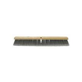 Flagged Silver Polystyrene Fine Sweep Brushes, 36 in Hardwood Block, 3 in Trim L