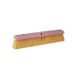 Perma-Sweep Floor Brushes, 18 in Foam Block, 3 in Trim, Yellow Polypropylene