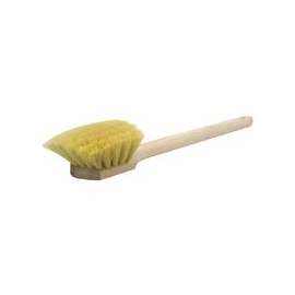 Wood Block Utility Scrub Brushes, 2 in Trim L, White Tampico, 20 In Handle