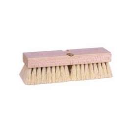 Deck Scrub Brushes, 10 in Hardwood Block, 2 in Trim, Tampico Fill