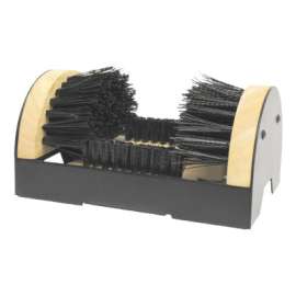 Boot Cleaning Brushes, 9 in X 6 in Wood Block, Nylon Bristles