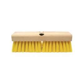 Deck Scrub Brushes, 10 in Hardwood Block, 2 in Trim, Polypropylene Fill