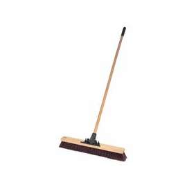 24" Pro-Flex Maroon Polypropylene Sweep with 60" Wood H