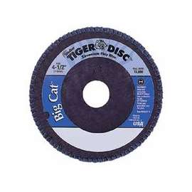 Big Cat High Density Flat Style Flap Discs, 4.5", 60 Grit, 7/8 Arbor, 12,000 rpm
