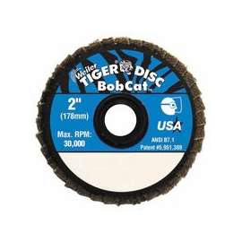Bobcat Flat Style Flap Discs, 2 in, 40 Grit, 30,000 rpm