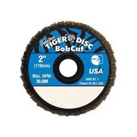 Bobcat Flat Style Flap Discs, 2 in, 120 Grit, 30,000 rpm