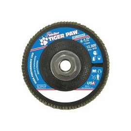Tiger Paw Super High Density Flap Discs, 4 1/2", 60 Grit, 5/8 Arbor, 12,000 rpm
