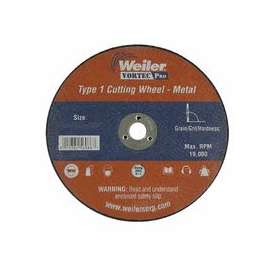 Wolverine Thin Cutting Wheels, 4 in Dia, .035 Thick, 5/8 Arbor, 60 Grit