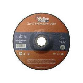 Wolverine Thin Cutting Wheels, 6 in x .045 in, 7/8 Arbor, 60 Grit, S, Type 27