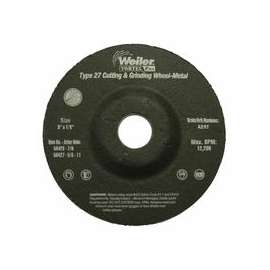 Wolverine Combo Wheels, 5 in Dia, 1/8 in Thick, 7/8 in Arbor, 24 Grit, T