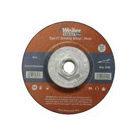 Wolverine Grinding Wheels, 5 in Dia, 1/4 in Thick, 5/8 in Arbor, 24 Grit, R