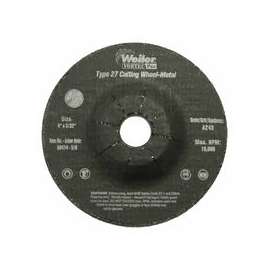 Wolverine Grinding Wheels, 4 in Dia, 3/32 in Thick, 5/8 in Arbor, 24 Grit, T