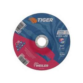 Tiger Thin Cutting Wheels, 6 in Dia, .045 in Thick, 7/8 in Arbor, Grit 60