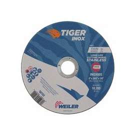 Tiger Inox Thin Cutting Wheels, 6 in Dia, .045 in Thick, 7/8 in Arbor