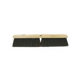 Horsehair/Polystyrene/Polypropylene Medium Sweep Brushes, 18 in, 3 in Trim L, BK