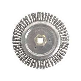 Dually Stringer Bead Wheel, 6 in D x 3/16 in W, .02 in Carbon Steel, 12,500 rpm