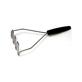 Chef Craft 12920 Potato Masher, Stainless Steel Head, Black Handle