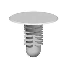 Southern Imperial R16-PSR-12 Perforated Shelf Fastener Push Pin, 0.609 in Head