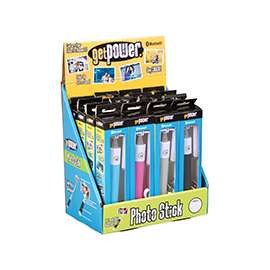 GetPower GP-DIS-PICSTICK Foldable Bluetooth Photo Sticks, Black/Blue/Gray/Pink