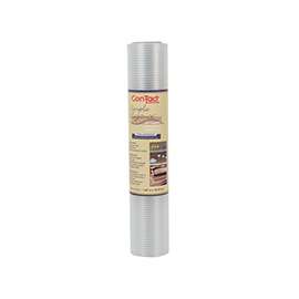 Con-Tact 06F-C8Q01-06 Ribbed Shelf Liner, 6 ft L, 12 in W, Vinyl, Clear