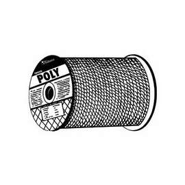 Monofilament Twisted Poly Ropes, 3,477 lb Cap., 600 ft, Polypropylene, Yellow