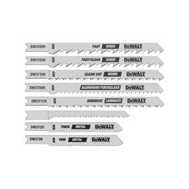 DeWALT DW3792H Jig Saw Blade Kit, HCS, 8-Piece