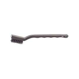 ProSource Mini Wire Brush, Stainless Steel Trim, Plastic Handle