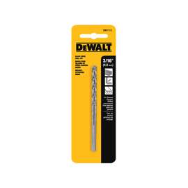 DeWALT DW1112 Jobber Bit Drill Bit, Parabolic Flute, 2-5/16 in L Flute, Round Shank, 1-3/16 in L Shank