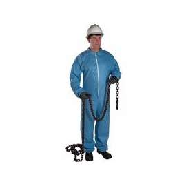 FR Protective Coveralls, Blue, 2X-Large, Zipper Front Collar