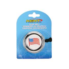 Kent 67104 American Flag Bell, For Standard Bicycle Handlebars