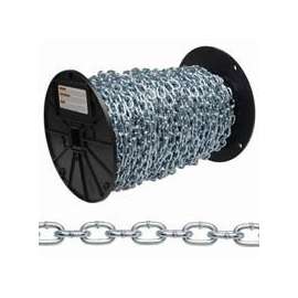 Campbell 0621309 Straight Link Coil Chain, 215 lb Working Load Limit, #4, Carbon Steel, Zinc