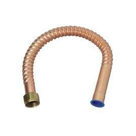 BrassCraft Copper-Flex WB034-24N Water Heater Connector, 3/4 in FIP x Sweat, 125 psi, Copper
