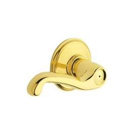 Schlage Flair F40 FLA 605 Privacy Lever, 2 Grade, Brass