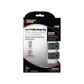 PowerZone Surge Protector Tap, 6 Outlet