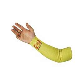 Kevlar Sleeves, 18 in Long, Elastic Closure, One Size Fits Most, Yellow