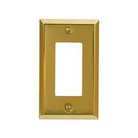 Amerelle 163RBR Traditional Wallplate, 1-Gang, Steel